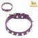 A collar with blurted spikes 38 x 1.5 cm, Osh 26-33, frost-resistant PU, purple material