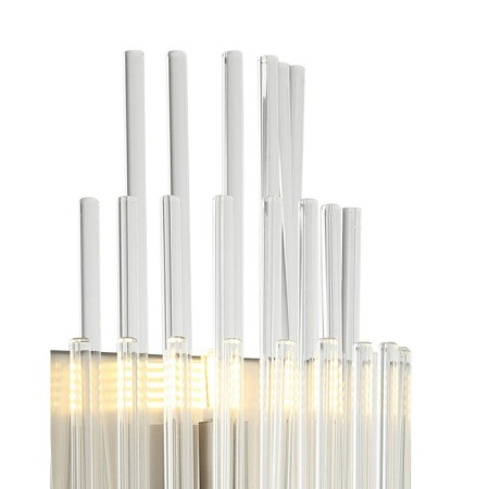 Wall lamp Eclipse 2xg9 LED 5W, size 25x15x48 cm, color nickel-1