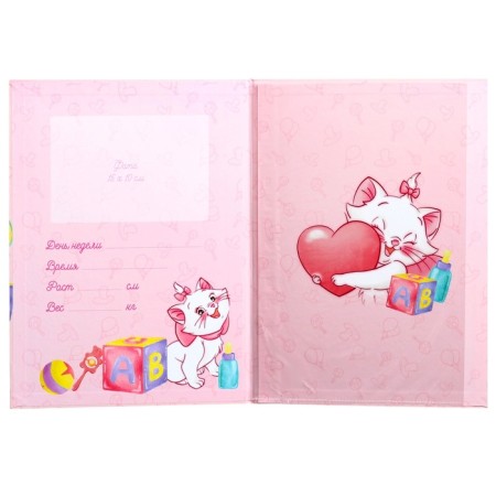 Folder for birth certificate, 1 file 21x30 cm, cats aristocrats-3