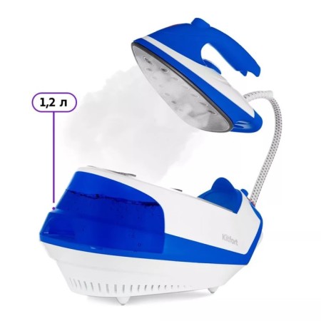 The KITFORT steam generator KT-9135-3, 2000 W, 1200 ml, 35 g/min, iron, white and blue-3