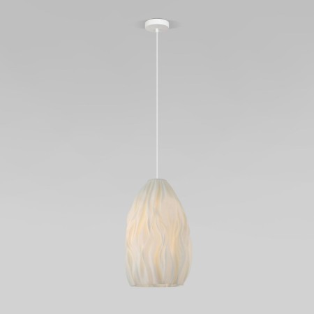 Suspended lamp Eurosvet Sinki 30186/1, E27, 1x5W, 280x280 mm, white color-3