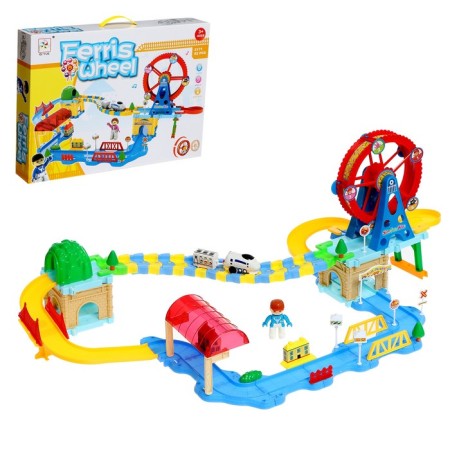 Railway "Entertainment Park", light and sound effects, works from batteries