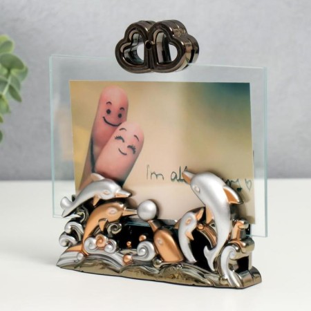 Photo frame plastic 10x15 cm "dolphins" 14x15x4 cm-5
