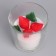 Candle in a glass "Berries", with decor