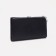 Women's wallet on the button, black color