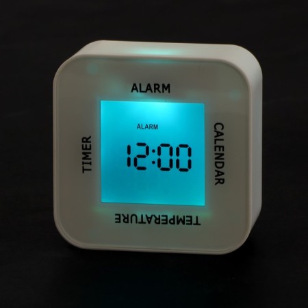 IRIT IR-609 Bureau watch, thermometer, calendar, timer, backlight, 2haa, white-3