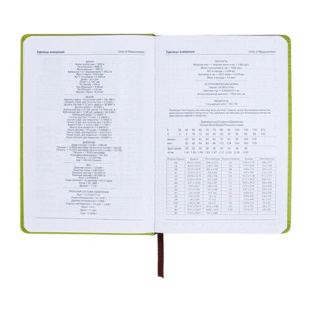 The diary is notathered, A5, 140l, cage, region, with a refrain, flowers, green-9