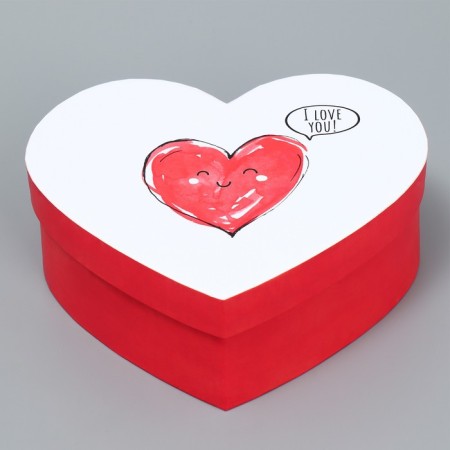 Gift box, packaging, "with love", 16 x 14 x 6 cm-2