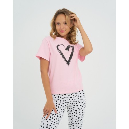 Female Pajama KAFTAN "Heart" p. 40-42-1
