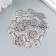 Decor for creativity Metal "Yarn and sweater" silver set 6+6 pcs 3.1x1.2 cm 1.7x1.9 cm