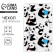 Baiga cover, pass "Panda", 6.1 x 10.4 cm