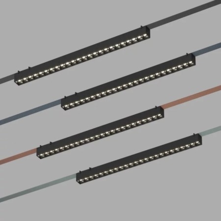 DK5572-BK Light Belty Grill with LED L642MM H45MM 48V 24 ° 4000K IP20 Black Aluminum-1