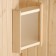 Lampshade wooden corner, white glass