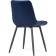 Stol on a metal frame Baoine used metal/velor, black/blue 50x55x83 cm