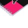 Notepad A5, 60 sheets in a cage on the crest Kuromi-3, cover pulp cardboard, offset block