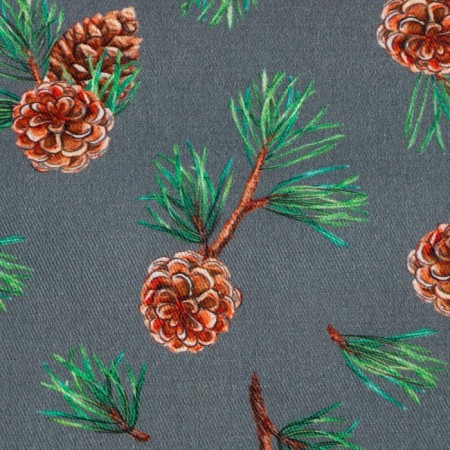 Set of New Year's napkins Ethel "Forest", 46x46 cm - 4 pcs, cotton, sarzha-3