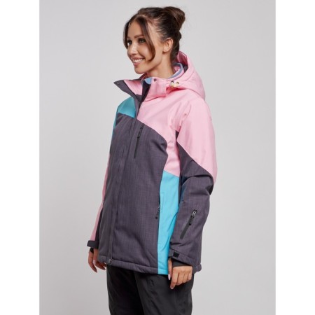 Ski jacket female winter, size 54, pink color-2