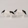 Miniature Puppet "Horse", set 2 pcs., Size 1 pc. - 4.5 × 2.5 × 1 cm, white color