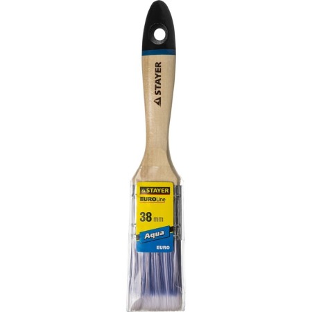 Brush flat Stayer Aqua 01062-038, artificial bristles, wooden handle, 38 mm, 1.5 "-1