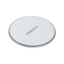 Беспроводное зарядное устройство Maxvi A315W2, 3 А, 15 Вт, LED подсветка, белое