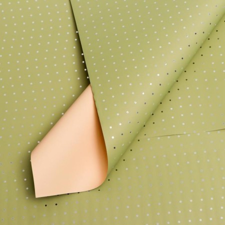 Matte film "Silver peas" Shampan, Match Tea, 0.58 x 0.58 m-1