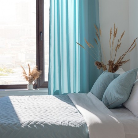 Scande blanket, size 220x240 cm, blue color-3