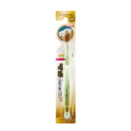 Medicare toothbrush with gold