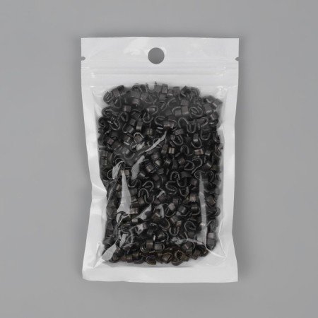 The upper limiter for lightning, metal, No. 8, 1000 ± 20 pcs, black nickel color-2
