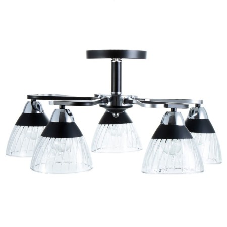 Berne chandelier 5he27 40W black-chromium 56x56x25 cm Bayerlux-3