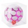 Ball plastic D-20 cm "Silver peas" pink