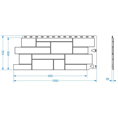Facade panel Döcke Standard Shy-1