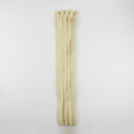 Lightning "Spiral", No. 7, detachable, waterproof, automatic lock, 60 cm, sand color-2