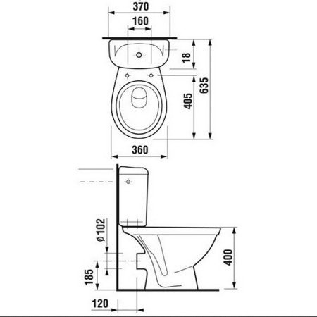 Pauline toilet Jika Lyra 2423.6.000.242.9, horizontal production-1
