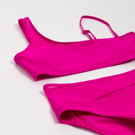 Female Separate swimsuit with minku inserts pink color, size 46-5