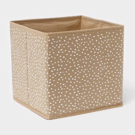 The storage box "Points", 19 × 19 × 19 cm, beige color-4