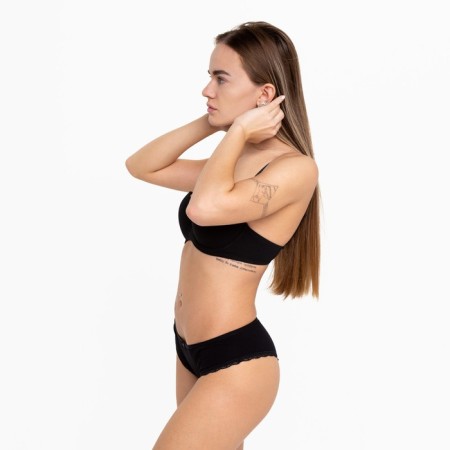 Panties female brazilians, black color, size 46-48 (l)-1