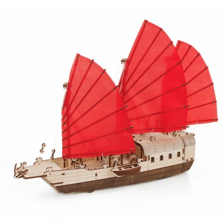 A prefabricated model of wood “Ship with sails. Junk"-16