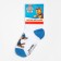 Socks PAW Patrol "Gonchik", white color, 16-18 cm