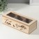 Casket wood 3 divisions "Bird on a branch" 9.7x24x7 cm