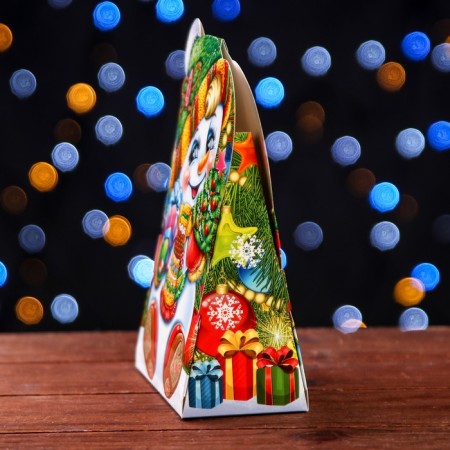 Gift box "Snowman", 12 x 6.6 x 14.4 cm-3