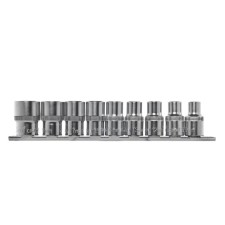 Набор торцевых головок KRAFT KT700312, 1/2", 6-гр., 10-22 мм, 9 предметов