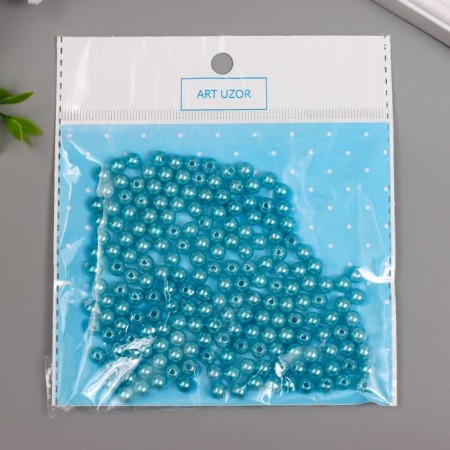 Beads for creativity plastic "turquoise-green" set of 200 pcs d = 0.6 cm-3