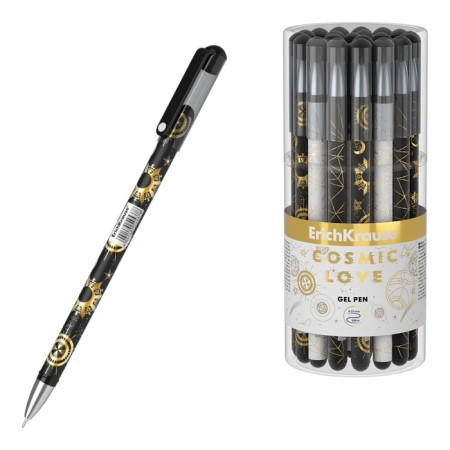 Gel pen Erichkrause Magic Sky Stick, node 0.38 mm, flu, black