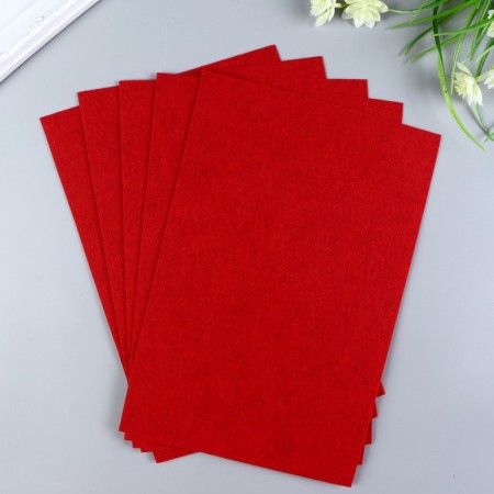 Hard felt 1 mm 20x30 cm red mix-1