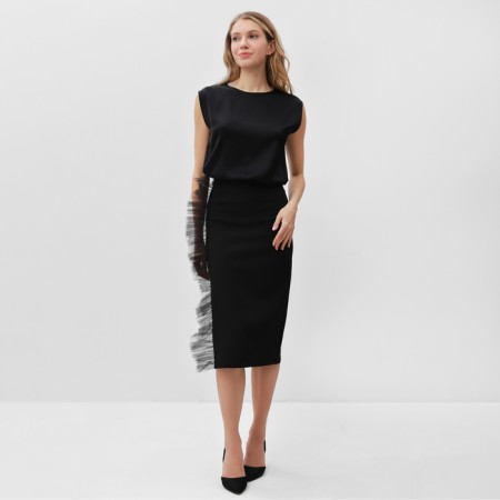 Top female minku: Casual Collection Black color, size 44-6