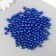 Set of beads "needlework" plastic, diameter 6 mm, 25 g, royal blue