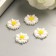 Decor for creativity plastic "Chamomile" set 30 pcs 0.9x0.9 cm
