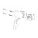 Holder for shower watering can Milardo 360 360CP00M53, wall, rotary, plastic, chrome