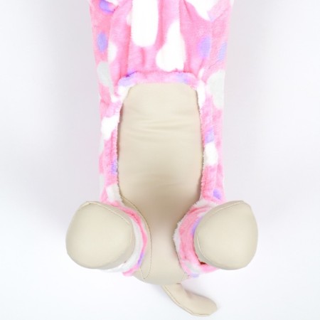 Assumes "Love" with a hood, size 2xl (DS 45 cm, Osh 45 cm, og 55 cm), pink-7