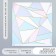 Scrapbooking paper gold "Triangles" density 180 g 30.5x32 cm